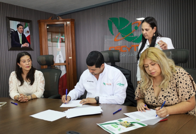 CECyTE SLP firma convenio con VOCABLO Idiomas...